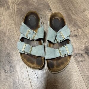 Birkenstock Gray Sandals with Buckles